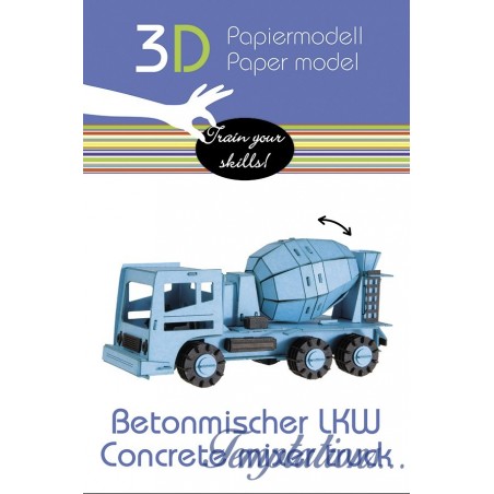 Maquette 3D en papier – Camion toupie