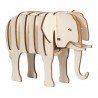 Puzzle 3d en bois IQ Test Eléphant