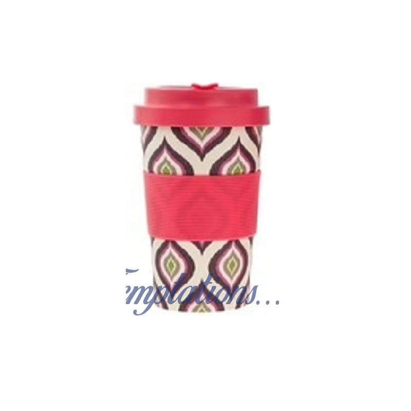 Mug de voyage en bambou Rose