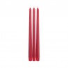 Bougie chandelle conique rouge 30cm