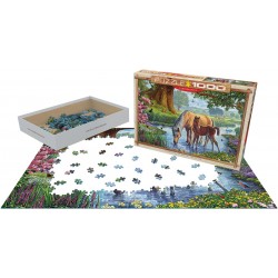 Puzzle 1000 pièces-Les poneys fell– Eurographics