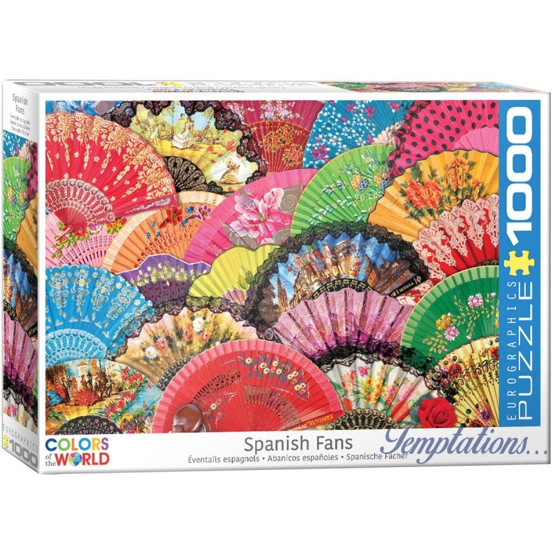 Puzzle 1000 pièces-Eventails espagnols – Eurographics