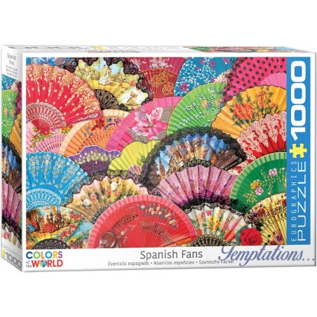 Puzzle 1000 pièces-Eventails espagnols – Eurographics