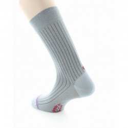 Chaussettes Eiffel Gris Clair - La Chaussette Française