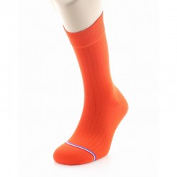 Chaussettes Pigalle Orange - La Chaussette Française