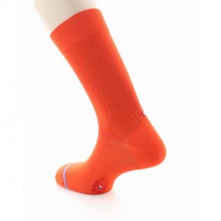 Chaussettes Pigalle Orange - La Chaussette Française