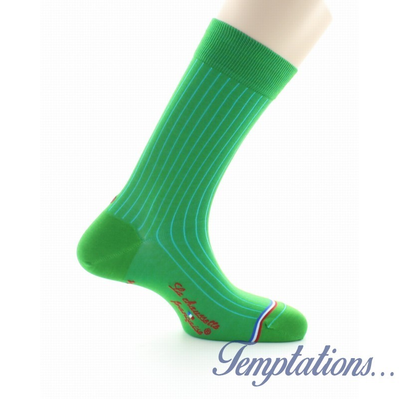 Chaussettes Pigalle Vert - La Chaussette Française