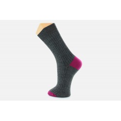 Chaussettes Gris/Rose- Berthe aux Grands Pieds