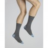 Chaussettes homme Gris/Bleu- Berthe aux Grands Pieds BABA6.5