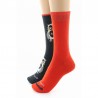 chaussettes réversibles Hibou Anthracite/orange