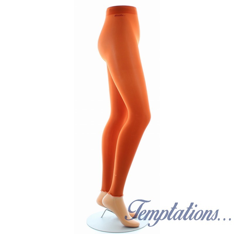 Leggings lycra Orange -Berthe aux grands pieds