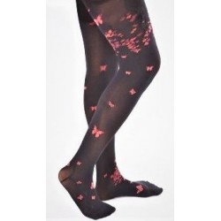 Collant Marine papillons roses – Berthe aux grands pieds