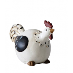 Poule decorative noire  ou blanche