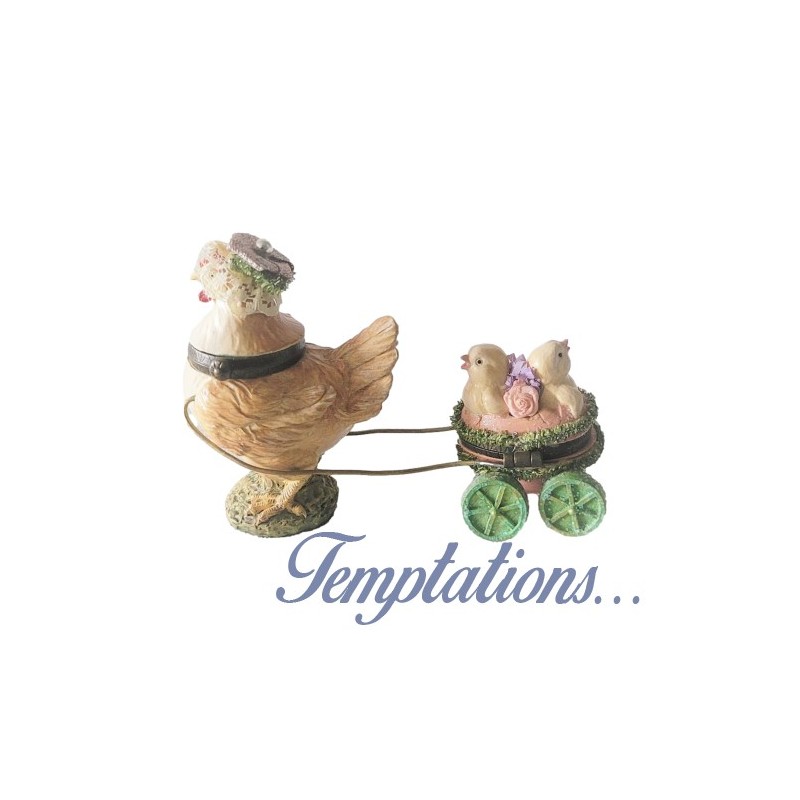 Petite boite poule avec ses poussins – Katherine’s Collection