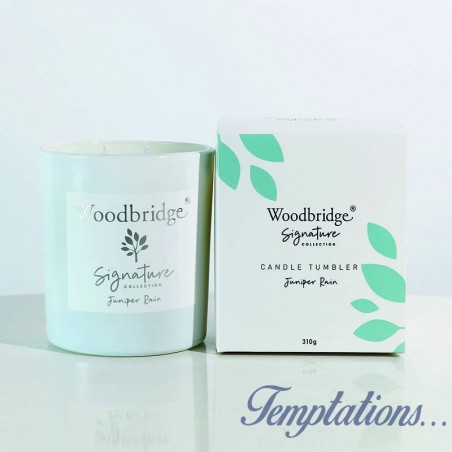 Bougie parfumée Pluie Genévrier/Juniper Rain 310g- Woodbridge Collection Signature