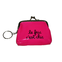 Porte-monnaie fluo « Le fric c'est chic»