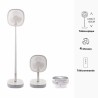 Ventilateur télescopique sans fil avec télécommande