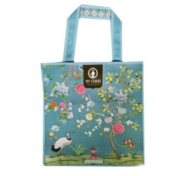 Sac shopping BLUSHING BIRDS bleu-  PIP STUDIO