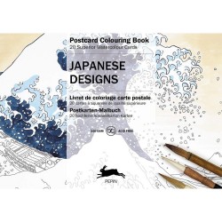 Carnet de cartes postal aquarelle Japanese designs – Pépin Press