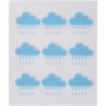 Stickers fix Nuages repositionnables - Cookut