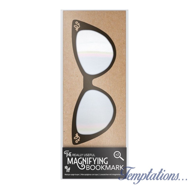 Marque page avec loupe - lunettes femme