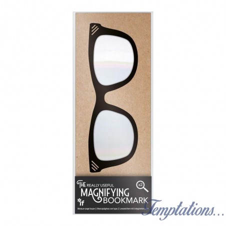 Marque page avec loupe - lunettes homme