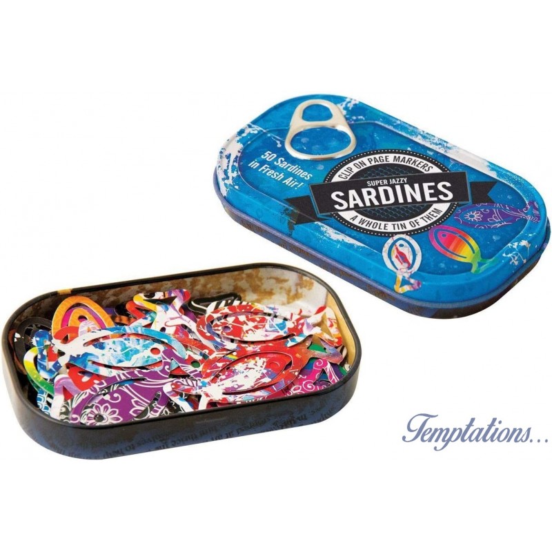 Marque pages sardines en boite