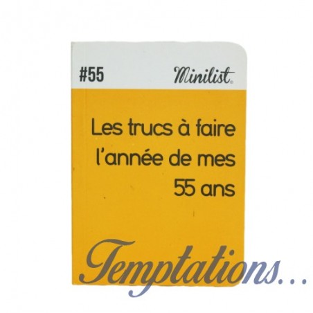 Carnet Minilist n°55 «Les trucs à faire l'année de mes 55 ans »