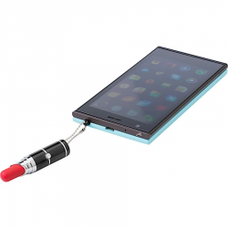 Stylo tactile rouge à lèvres avec LED