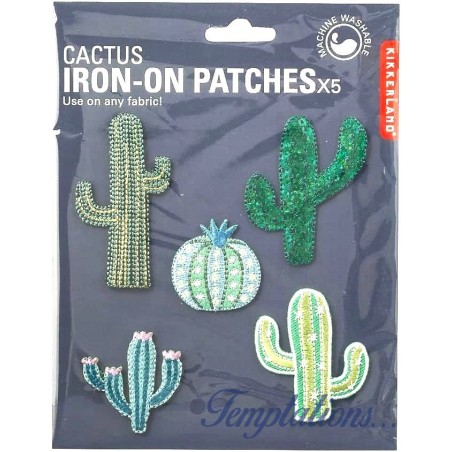 Patchs thermocollants cactus - Kikkerland