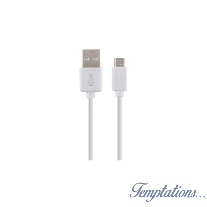 Cable micro USB Blanc - Ksix