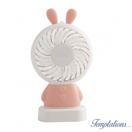 Mini ventilateur lapin lumineux
