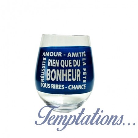 Verre « rien que du bonheur”