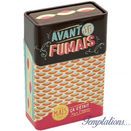 Étui à cigarette en métal « Avant je fumais» Natives