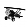 Horloge miniature avion biplan