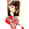 Foulard rouge bleu blanc By Saida