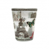 Petit verre transparent souvenir de Paris