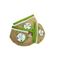 Lot de 3 sacs cache pot « Merci maitresse d’école »