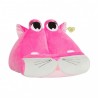 Peluche rose porte livre et tablette