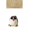 Magnet la chouette famille - Bonhomme de neige