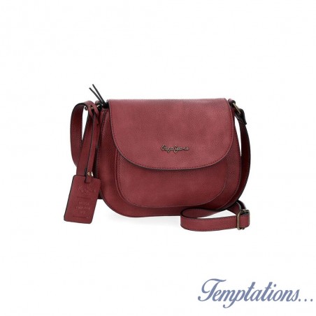 Sac bandoulière Colette bordeaux - Pepe Jeans