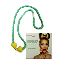 Collier Sweet jaune -...