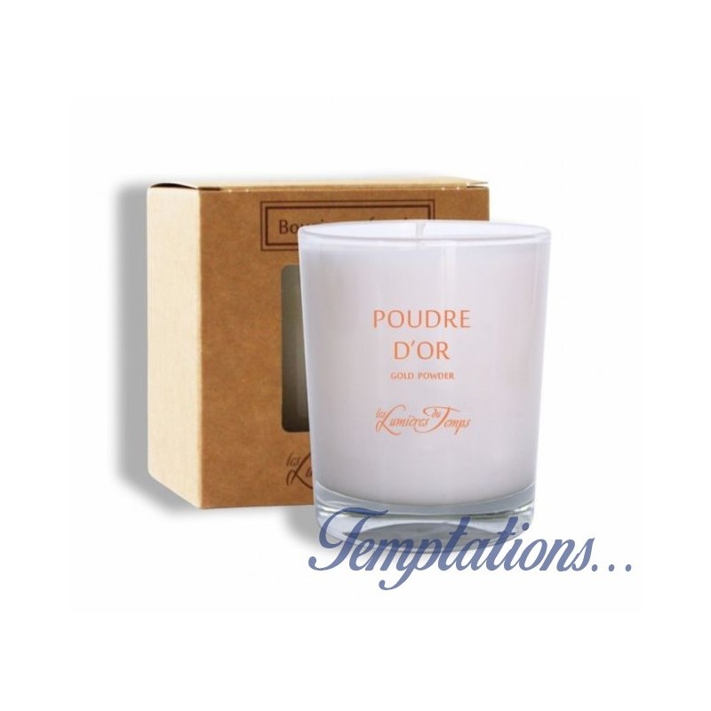 Bougie Poudre d'or 180g – Les lumières du Temps