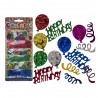 Sachet confettis anniversaire métalliques multicolore