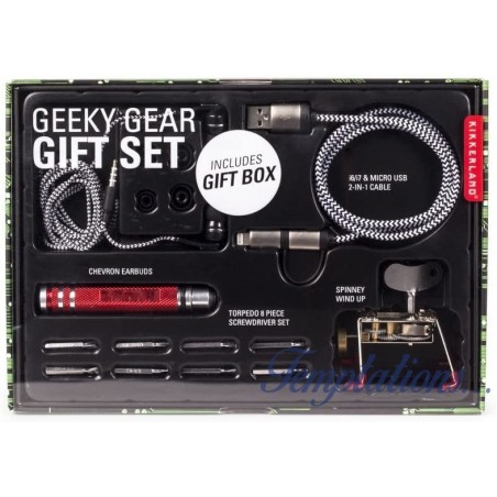 Coffret cadeau Geeky Gear Kikkerland