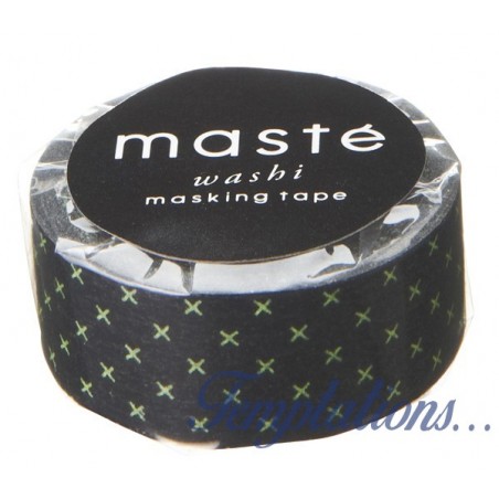 Masking Tape Masté basic Noir croix jaune-Mark’s Europe