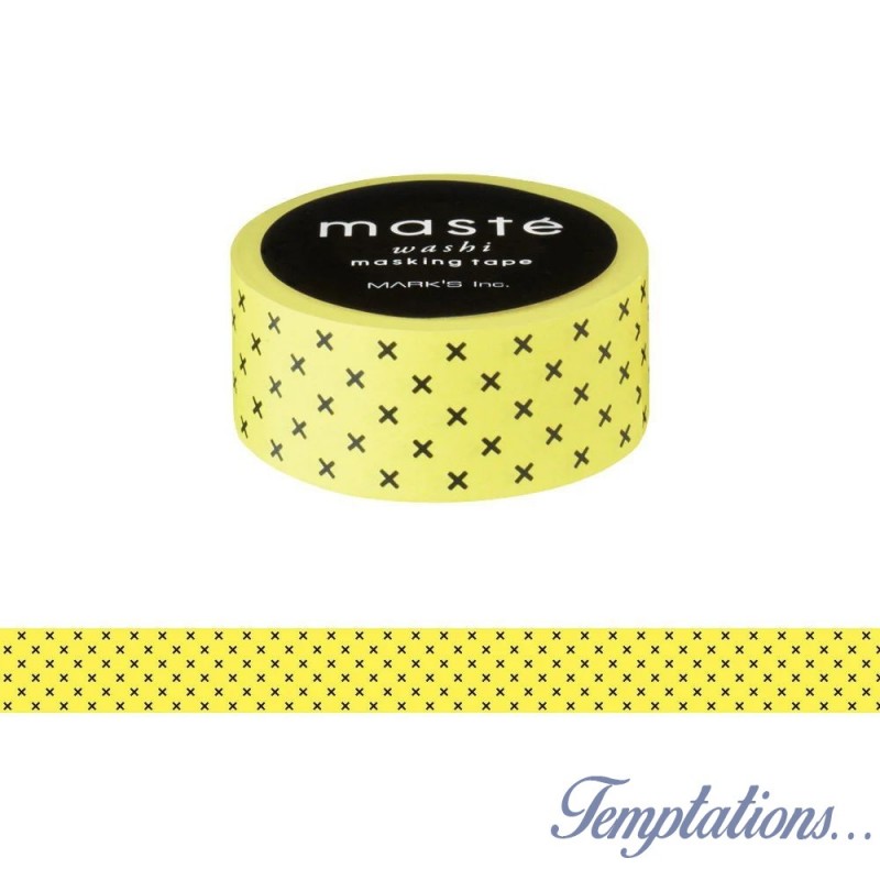 Masking Tape Masté Jaune croix noir -Mark’s Europe