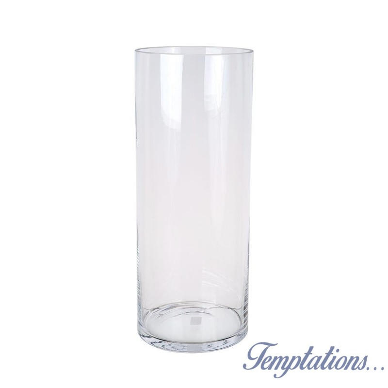 Vase tube en verre