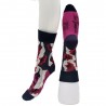 Chaussettes fantaisie coquelicots - Berthe Aux Grand Pieds-BAG16F.4