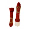 Chaussettes rouge Nénuphar – Berthe Aux Grands Pieds BAG6F.4